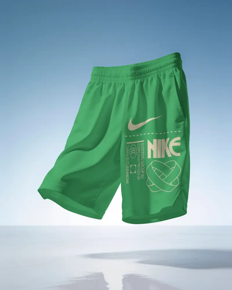 Loose Fit Basketball Shorts Mockup For Mens Casual Athletic And Fitness Apparel Showcase