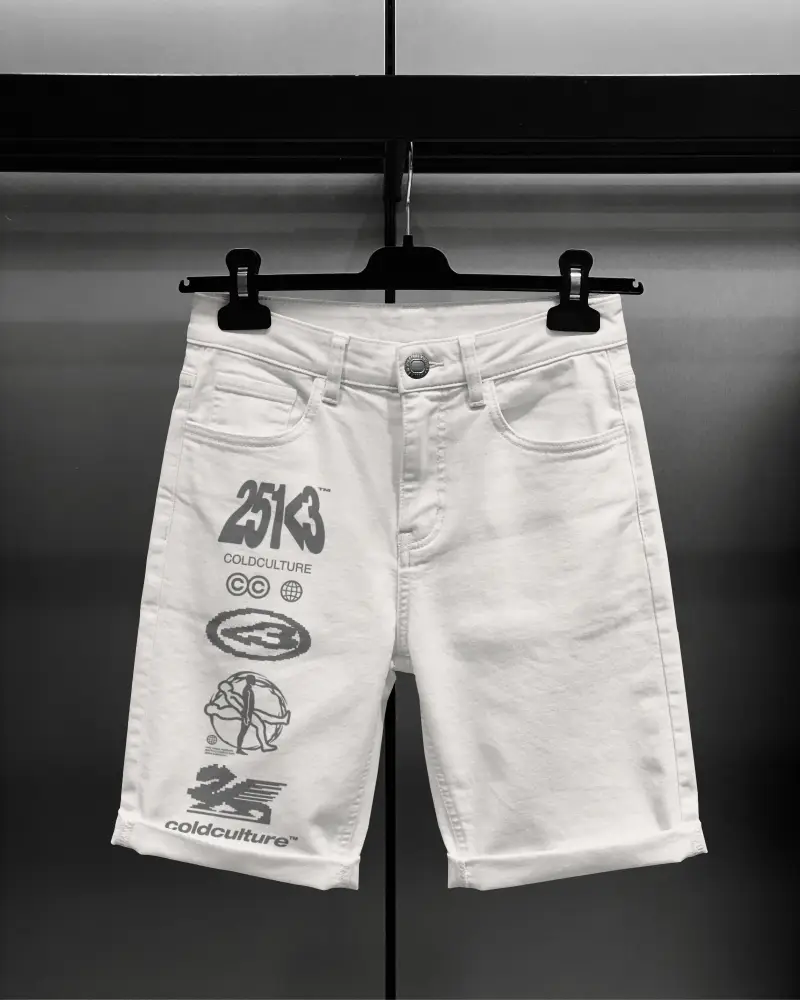 Fashionable Comfortable Shorts Mockup With Denim Fabric And Functional Pocket Design
