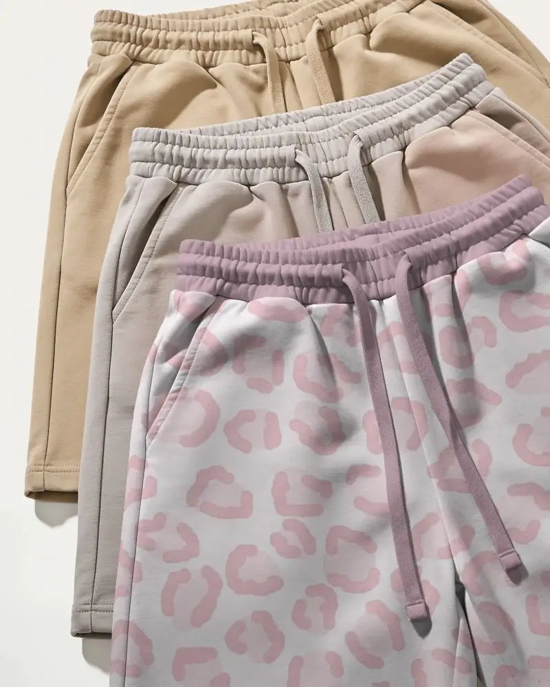 Comfortable Athletic Shorts Mockup With Elastic Waistband And Drawstrings Perfect For Summer Wear