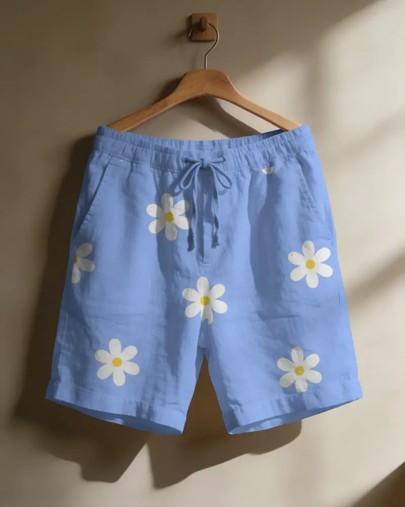 Comfortable Casual Drawstring Shorts Mockup For Everyday Wear Relaxed Fit Ideal For Summer