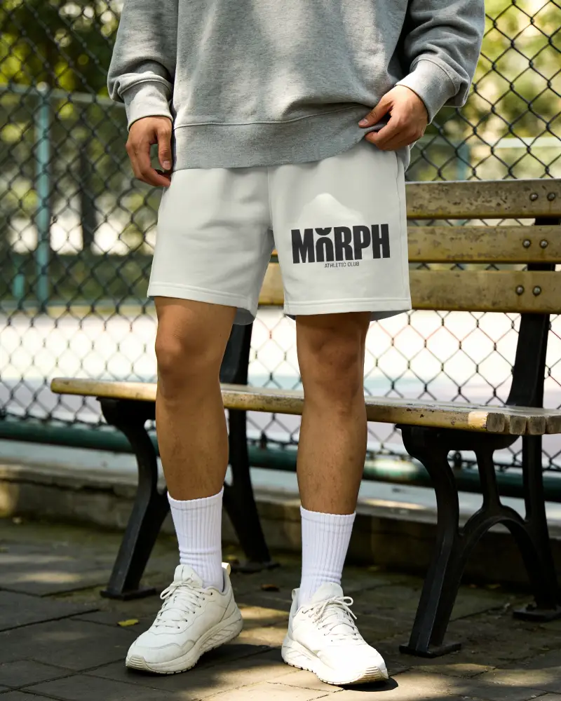 Mens Casual Streetwear Shorts Mockup For Winter Sporty Outdoor Activewear Comfortable Fit Design