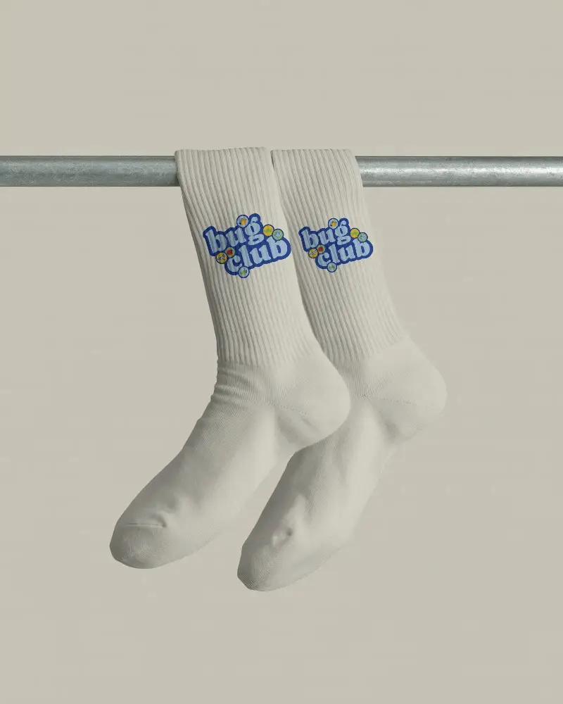 High Quality Comfortable Cotton Ribbed Socks Mockup Perfect For Daily Wear And Active Lifestyle