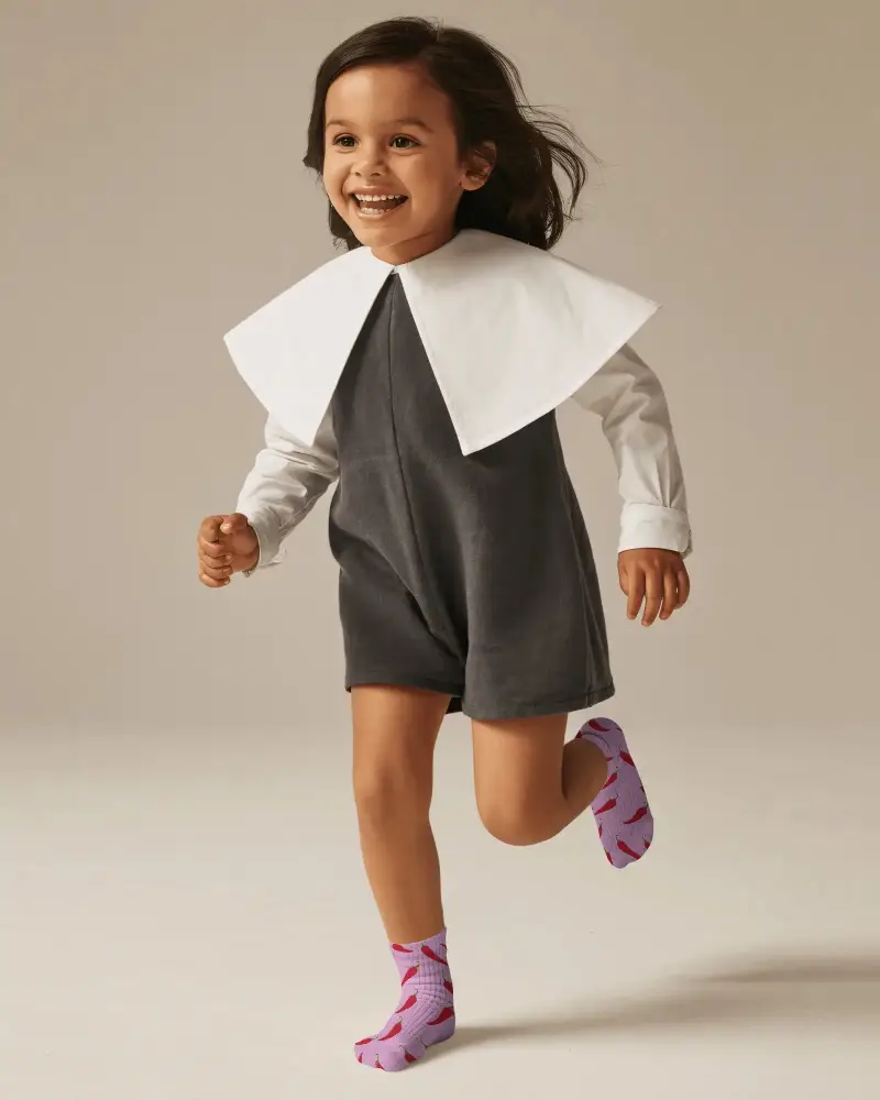 Comfortable Kids Socks Mockup For Baby Toddler Footwear Fashion Apparel Showcase