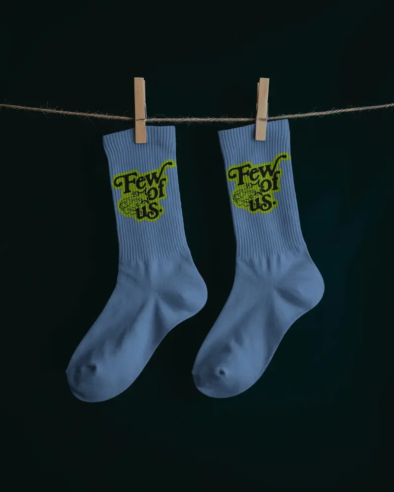 Comfortable Durable Ribbed Crew Socks Mockup Perfect For Everyday Wear And Versatile Styling