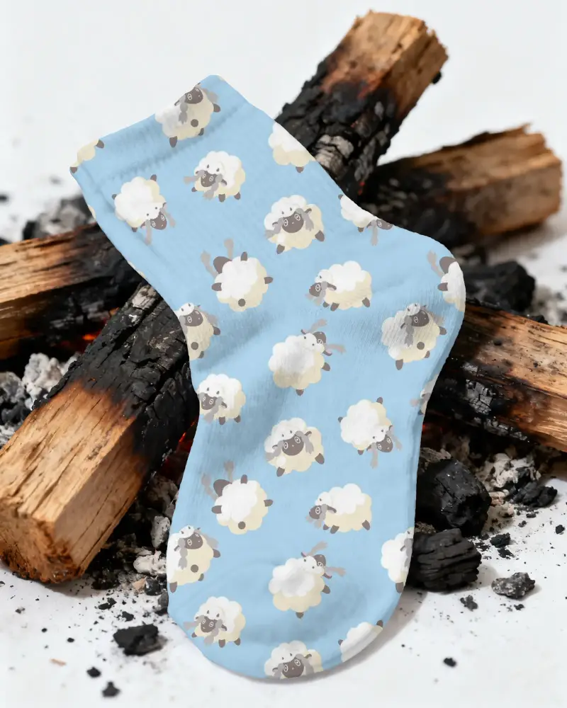 Comfortable Cotton Blend Socks Mockup Reinforced Toe And Heel Perfect For Daily Wear And Sports