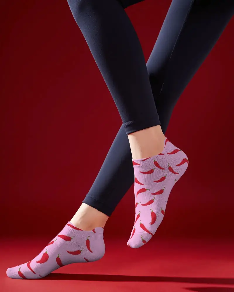 Ankle Length Breathable Comfortable Socks Mockup Perfect Everyday Wear With Soft Knit Fabric