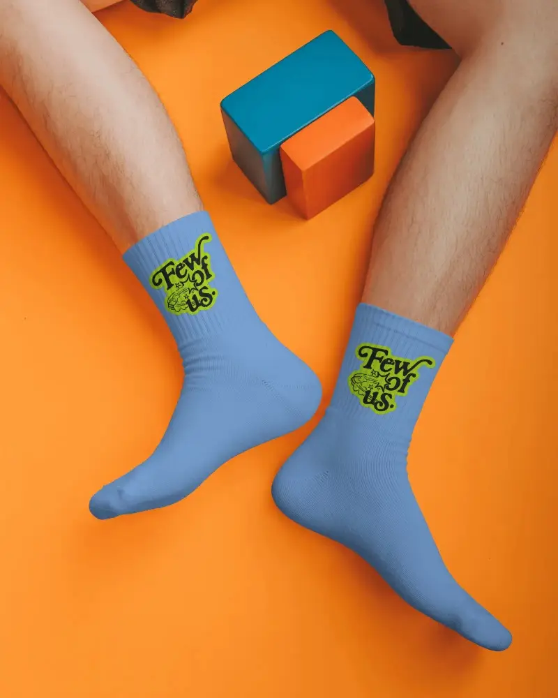 High Quality Classic Cotton Crew Socks Mockup Designed For Sport Casual And Office Usage