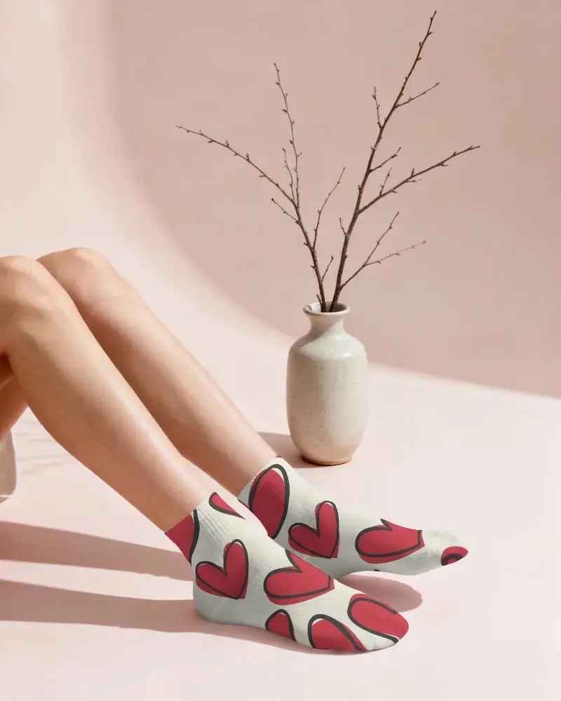 Stylish Versatile Calf Socks Mockup Perfect For Sports Outdoor Activities And Casual Use