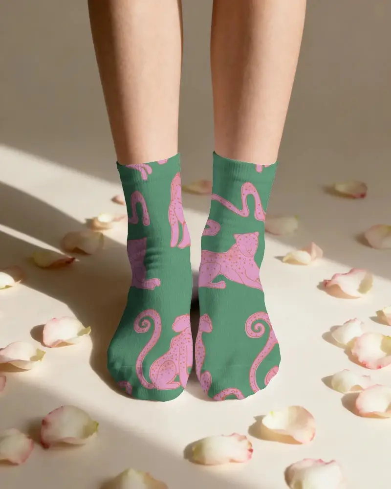 Premium Quality Cotton Socks Mockup With Elastic Top For Secure Fitting Ideal For Daily Use Or Gifts