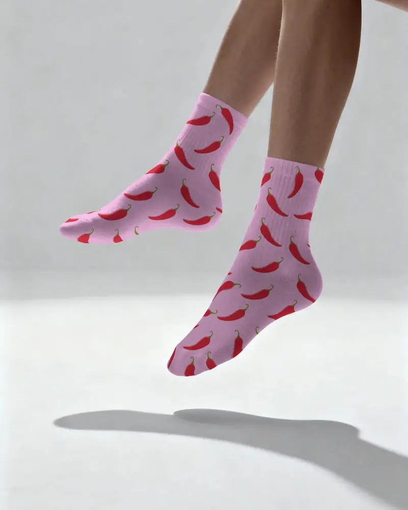 Durable High Quality Ribbed Athletic Socks Mockup Designed For Sport And Casual Use