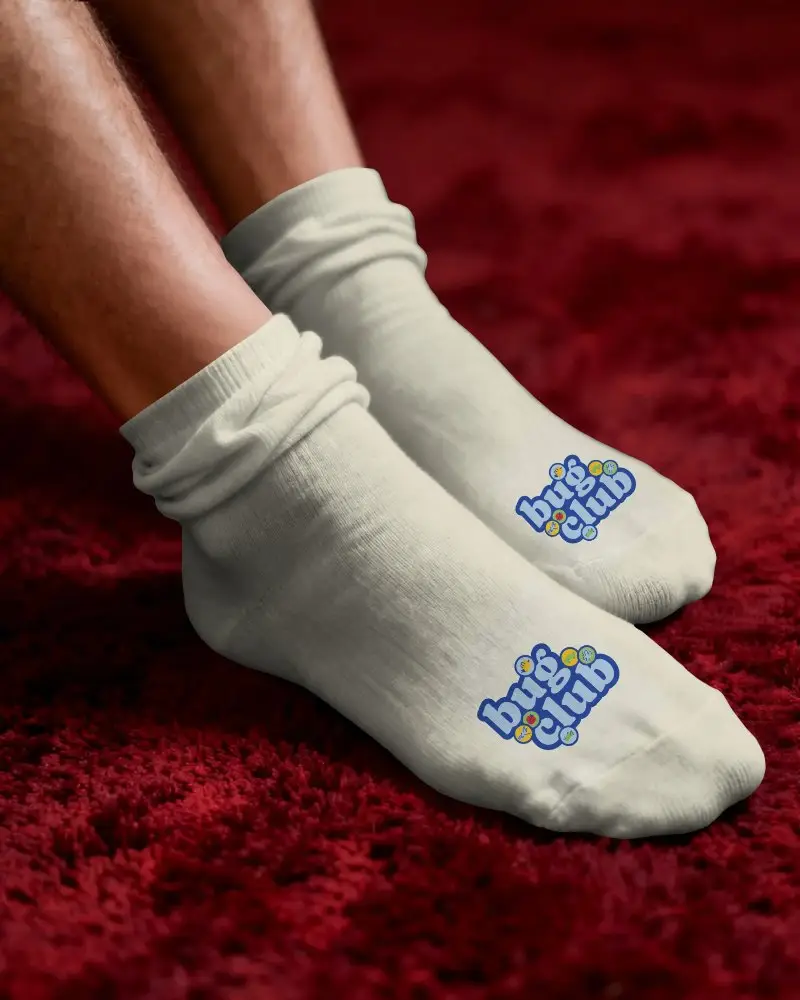 Comfortable Casual Animal Friendly Socks Mockup For Daily Wear With Soft Breathable Fabric