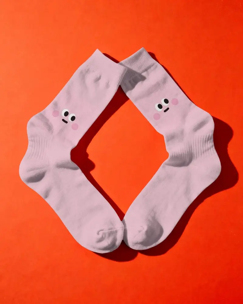 Durable Knit Walking Socks Mockup Ideal For Sports Outdoor Activities And Extended Wear