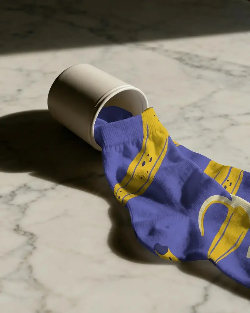 Stylish Minimalist Knit Socks Mockup Ideal For Everyday Use With Flexible Fit And Lasting Durability