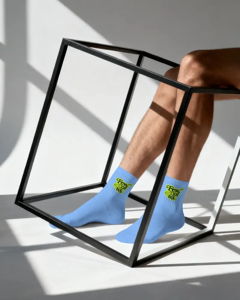 Breathable Soft Fabric Socks Mockup With Reinforced Toe And Heel Ideal For Sportswear