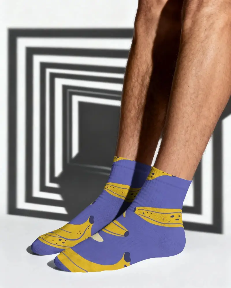 Premium Athletic Ankle Socks Mockup For Brand Promotion And Fashion Showcase