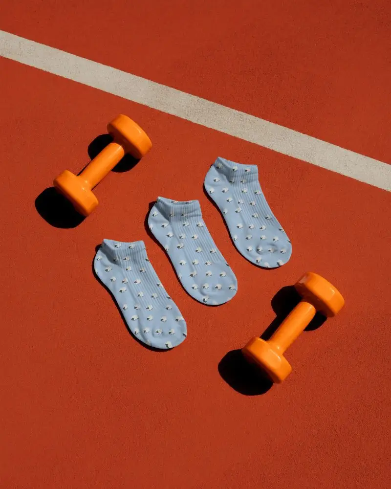 Moisture Wicking Sports Socks Mockup With Reinforced Perfect For Running Gym And Training