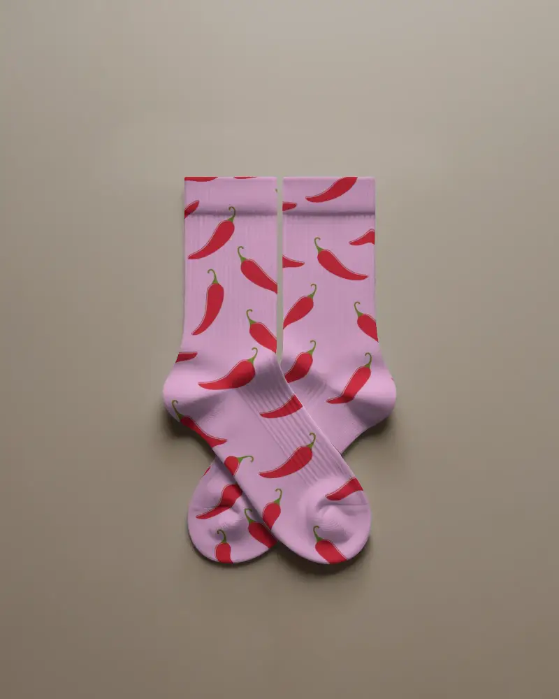 Premium Comfort Ribbed Knit Crew Socks Mockup For Everyday Wear And Casual Style Outfits