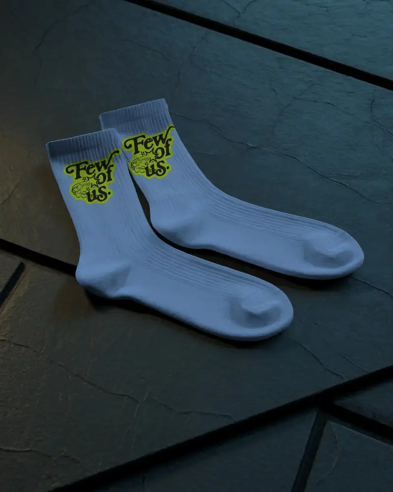 Comfortable Ribbed Cotton Socks Mockup For Daily Wear And Stylish Footwear Accessories