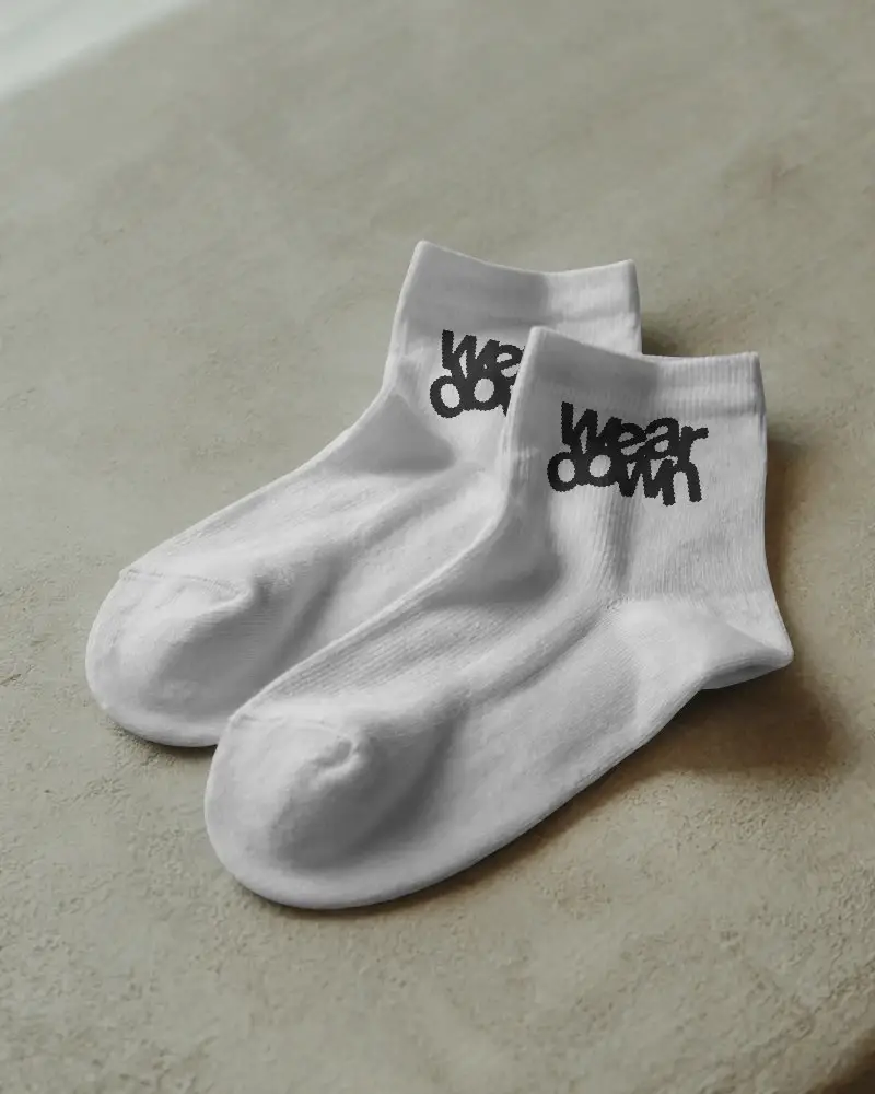 Comfortable Cotton Blend Low Cut Socks Mockup Perfect For Daily Wear And Athletic Activities
