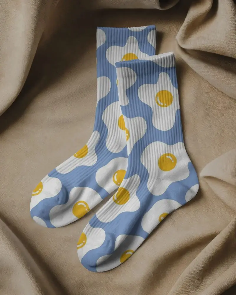 Comfortable Ribbed Knit Socks Mockup For Daily Wear Perfect For Casual And Formal Outfit Pairing