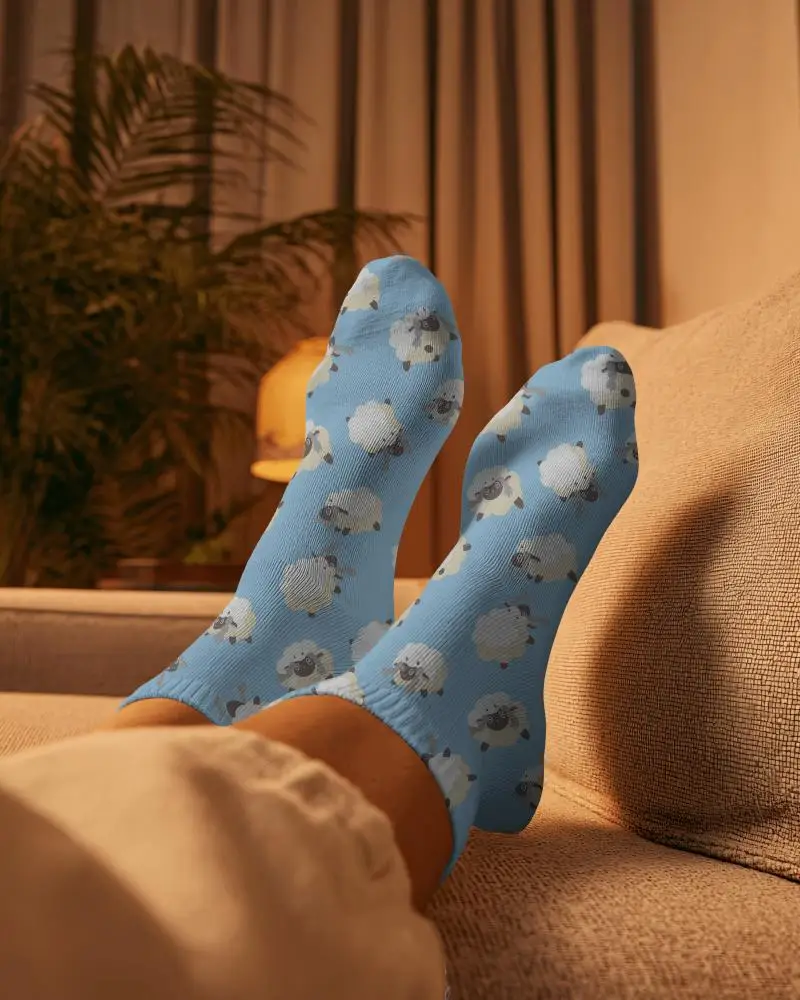 Breathable Lightweight Socks Mockup For Daily Use Perfect Fit For Relaxed Outdoor Indoor