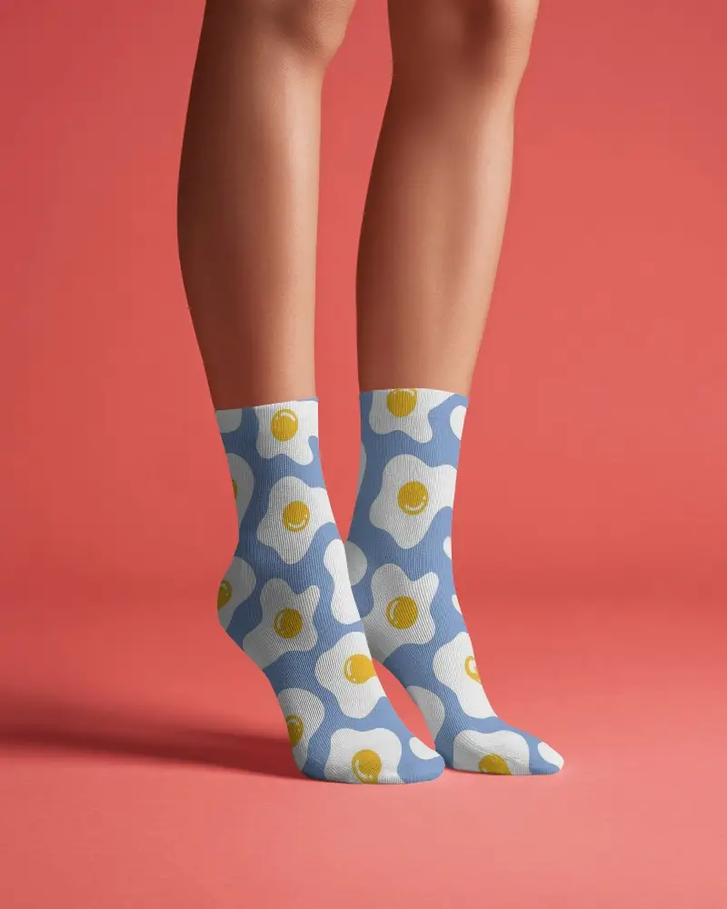 Comfortable Cotton Blend Socks Mockup For Everyday Wear Stylish And Durable Footwear Essential