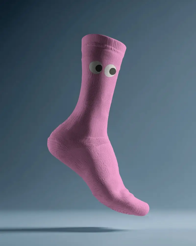 High Quality Comfortable Durable Breathable Socks Mockup Perfect For Everyday Wear