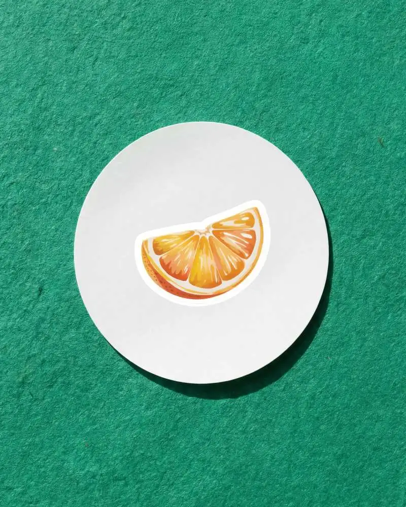 Round Sticker Mockup On Textured Surface For Creative Label Designs And Branding Use