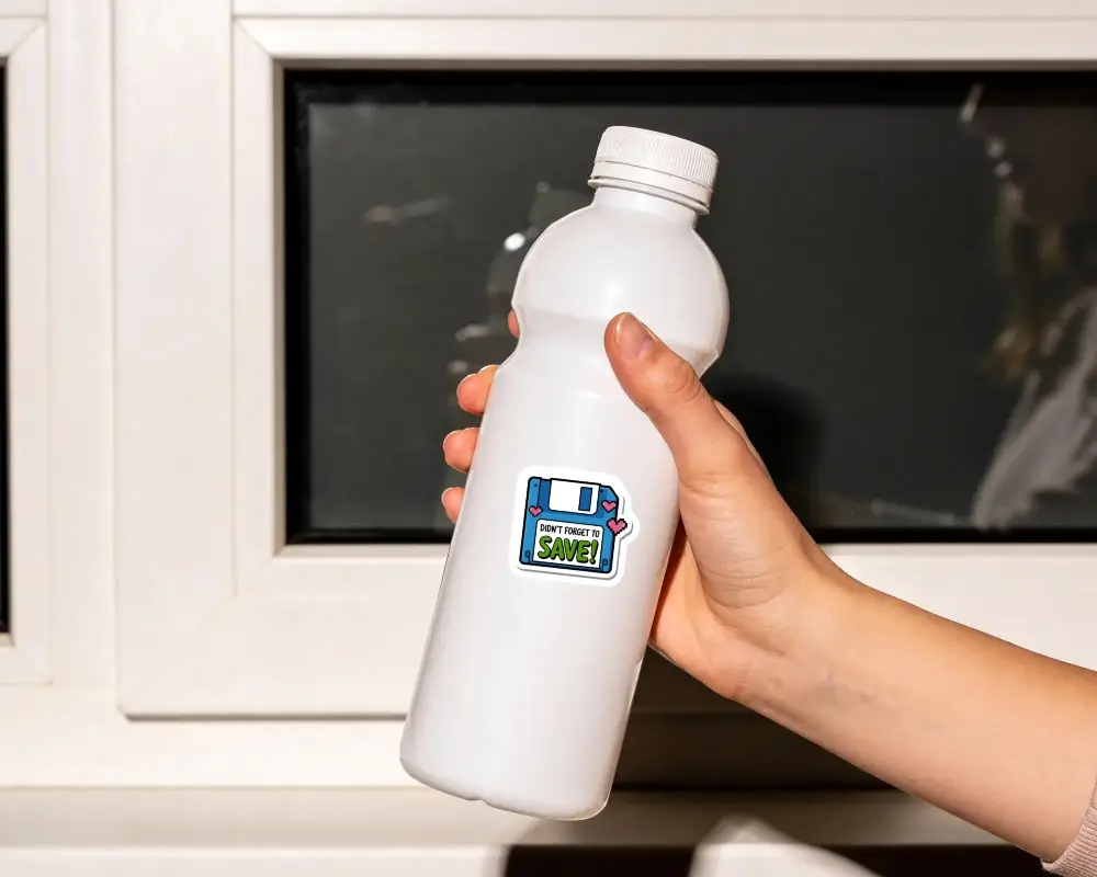 Plastic Bottle Sticker Mockup For Product Packaging And Brand Promotion Design