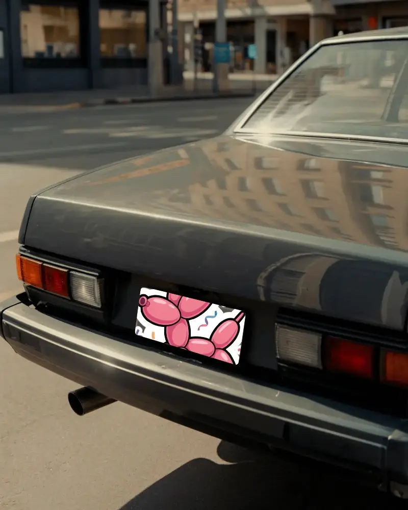 Vintage Car Taillight Mockup For Retro Vehicle Branding And Custom Sticker Design