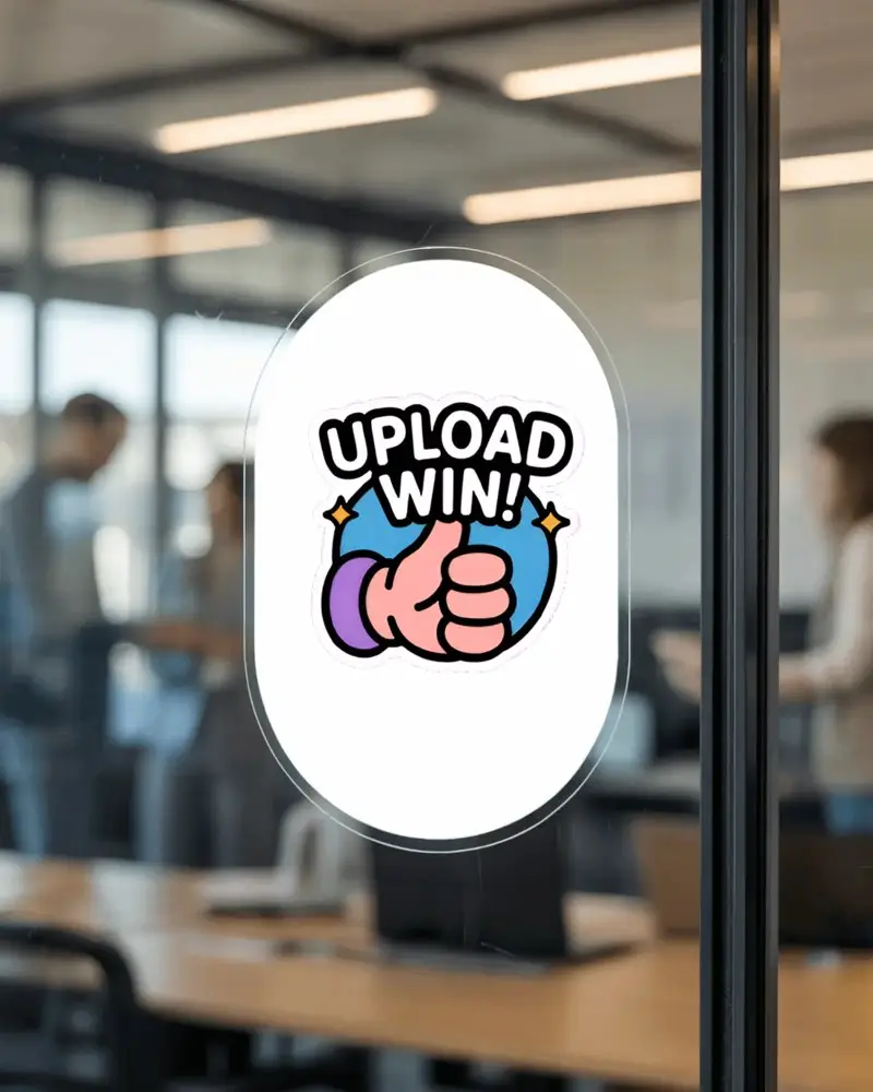 Professional Meeting Room Glass Door Sticker Mockup For Branding Ideas