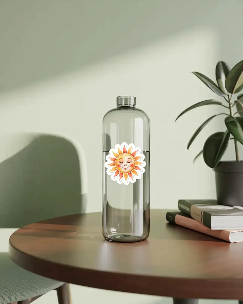 Sleek Simple Sticker Mockup For Branding And Packaging Design Presentations Online