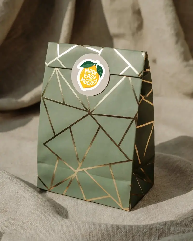 Custom Packaging Sticker Mockup For Product Branding And Personalized Sealing Solutions