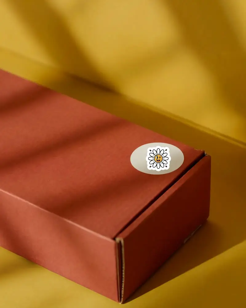 Minimalist Round Sticker Mockup For Product Packaging And E Commerce Brand Identity Design