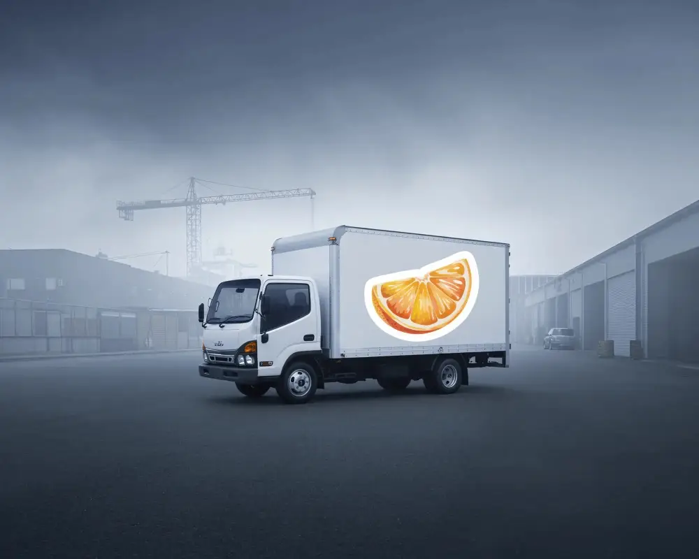 Delivery Sticker Mockup Ready For Sticker Logo Application And Marketing Promotions