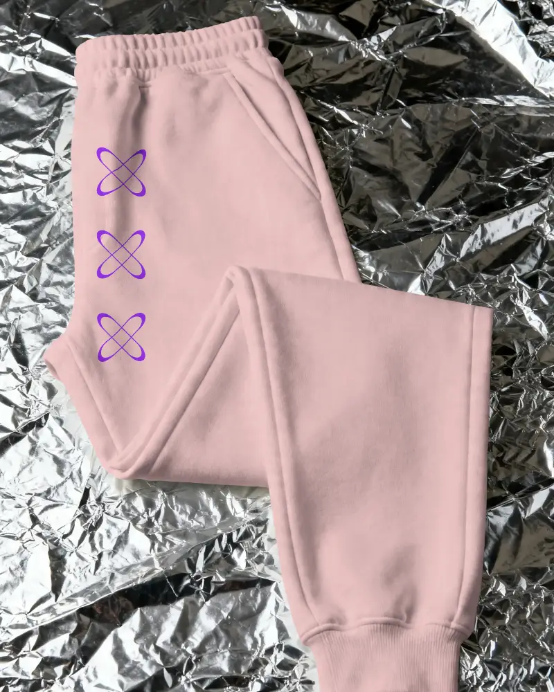 Cozy Soft Brushed Fabric Sweatpants Mockup Elastic Waistband And Cuffed Ankles For Comfort