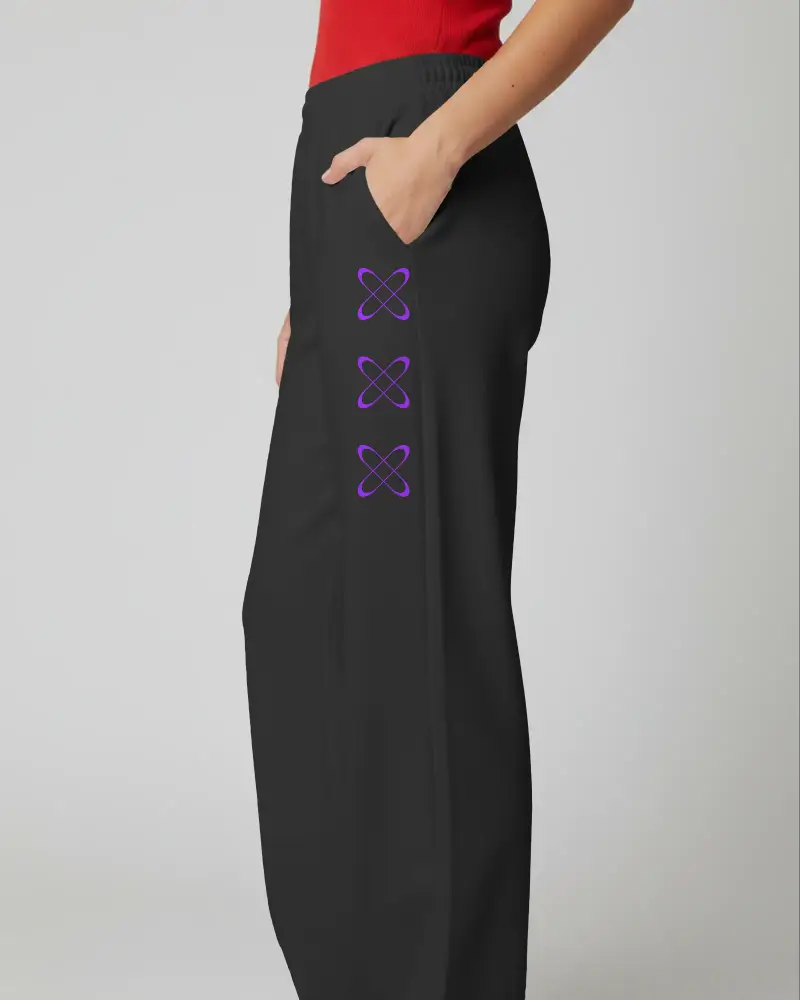 Comfort Fit Women Sweatpants Mockup With Elastic Functional Side Pockets For Everyday Wear
