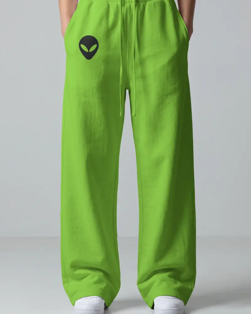 Relaxed Fit Sweatpants Mockup Drawstring Waist And Roomy Leg Cut For Casual Streetwear Style
