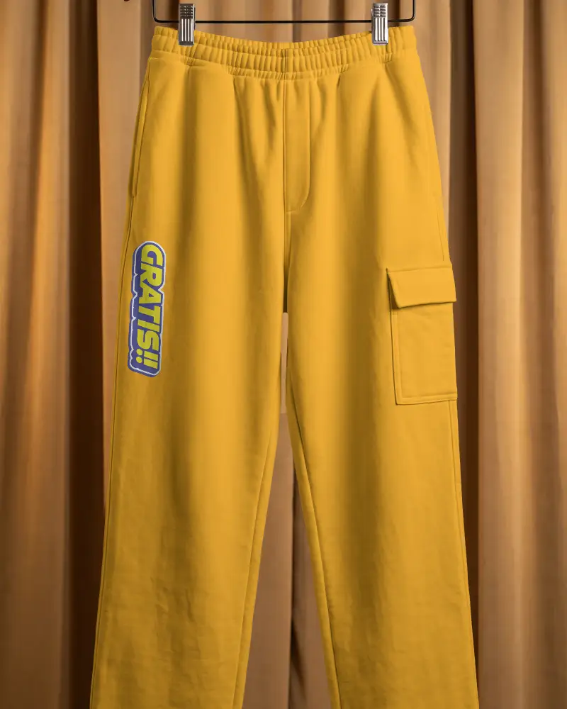 Comfy Casual Sweatpants Mockup Elastic Waistband And Multipurpose Side Pocket Mockup