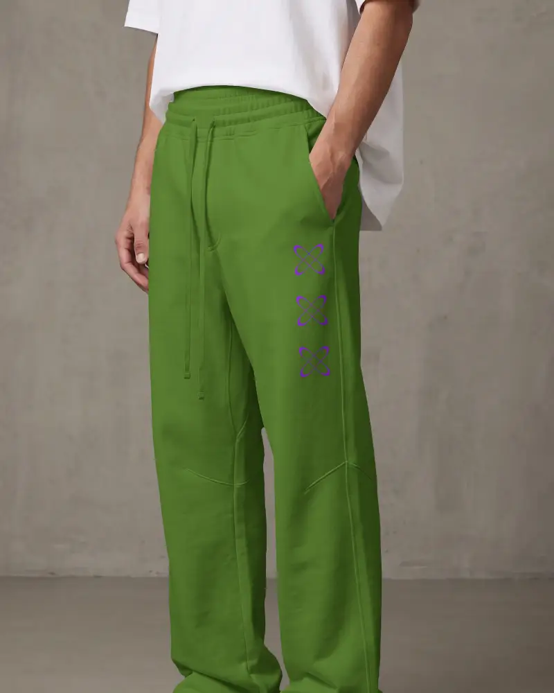 Comfortable Drawstring Waistband Sweatpants Mockup With Side Pockets For Casual Wear