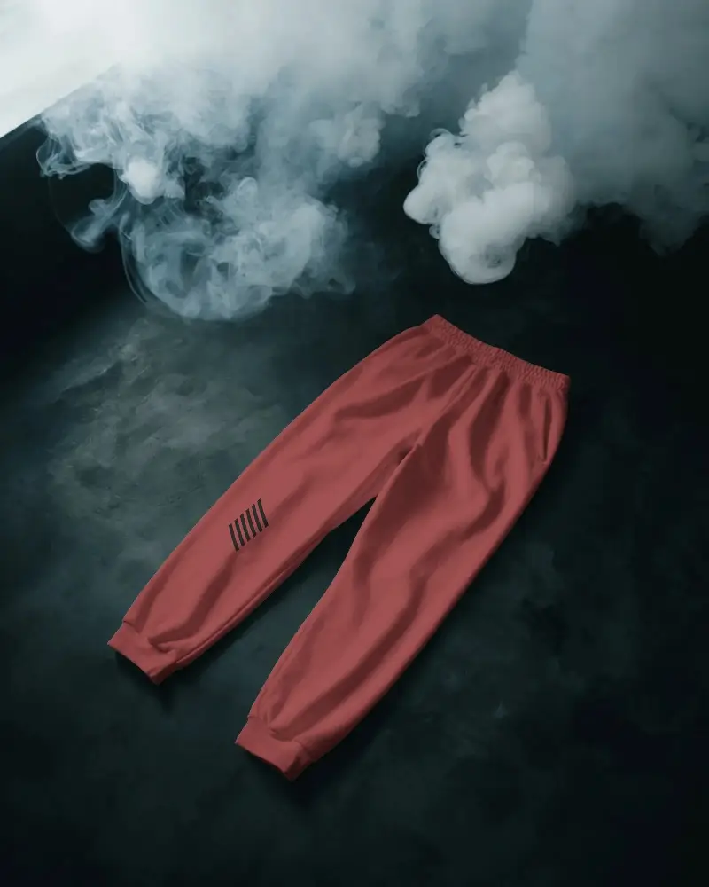 Lightweight Soft Fabric Sweatpants Mockup For Everyday Wear And Relaxed Style Outfits