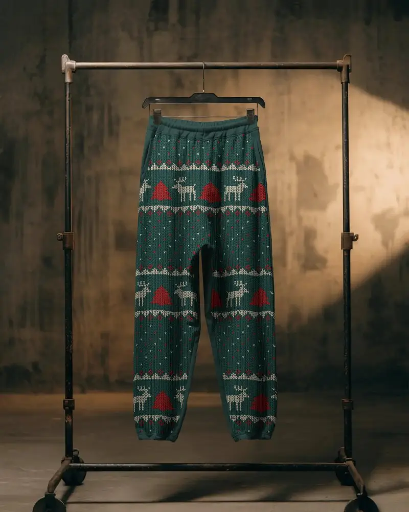 Cozy Relaxed Fit Sweatpants Mockup Perfect For Loungewear With Adjustable Waist And Cuffed Ankles