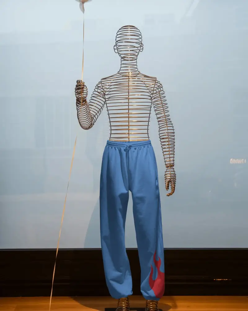 Cozy Comfort Fit Elastic Waistband Lounge Sweatpants Mockup For Everyday Casual Wear