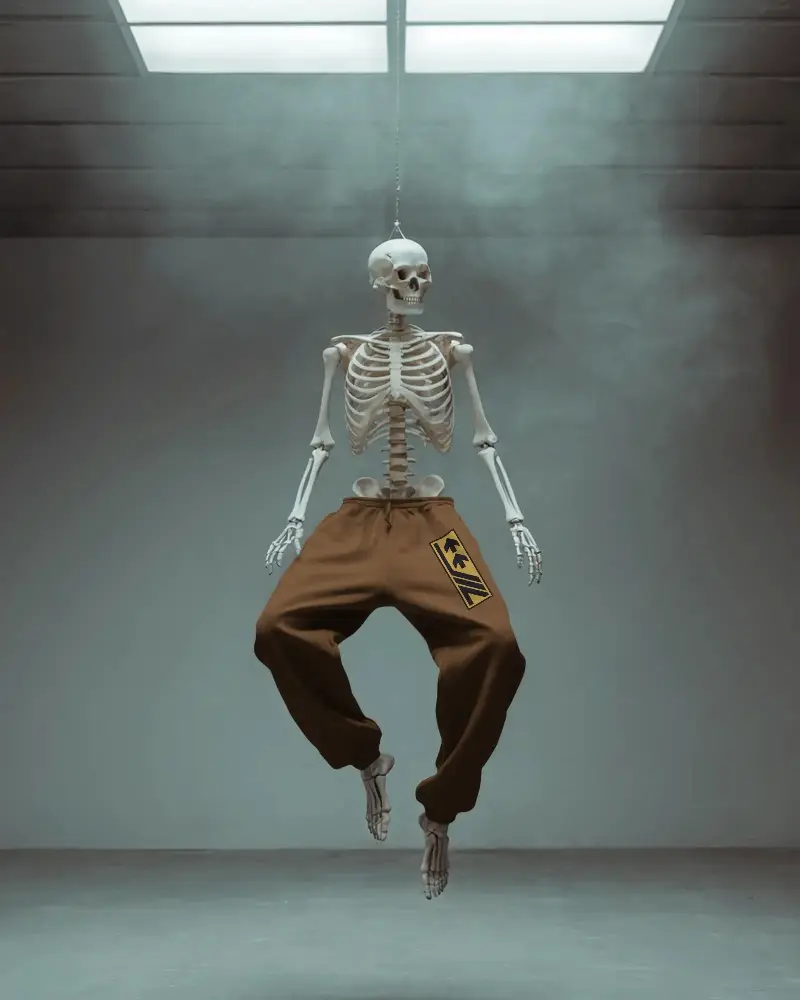 Comfortable Loose Fit Sweatpants Mockup With Elastic Waistband And Cuffed Ankles For Everyday Wear