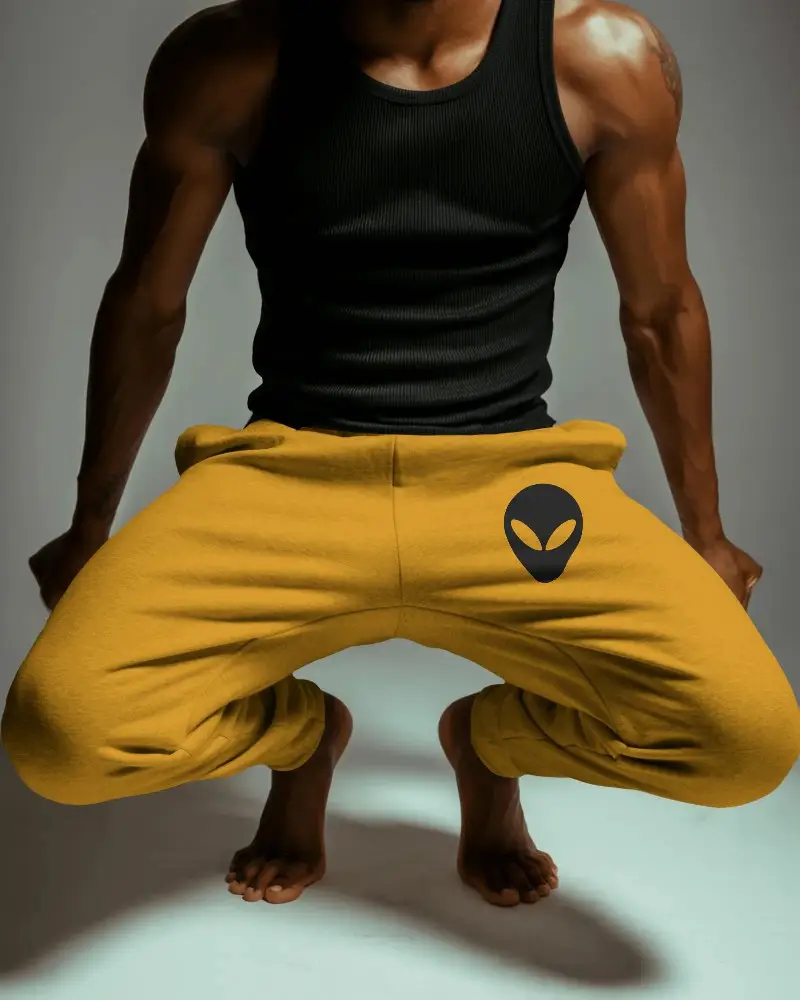 Mens Athletic Sweatpants Mockup With Flexible Fit For Workout And Casual Streetwear Style