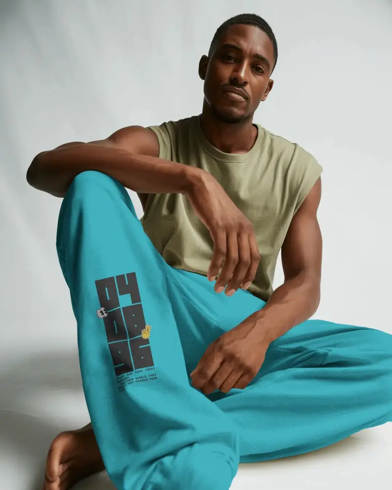 Comfortable Loose Fit Sweatpants Mockup For Men Perfect For Casual And Athleisure Wear