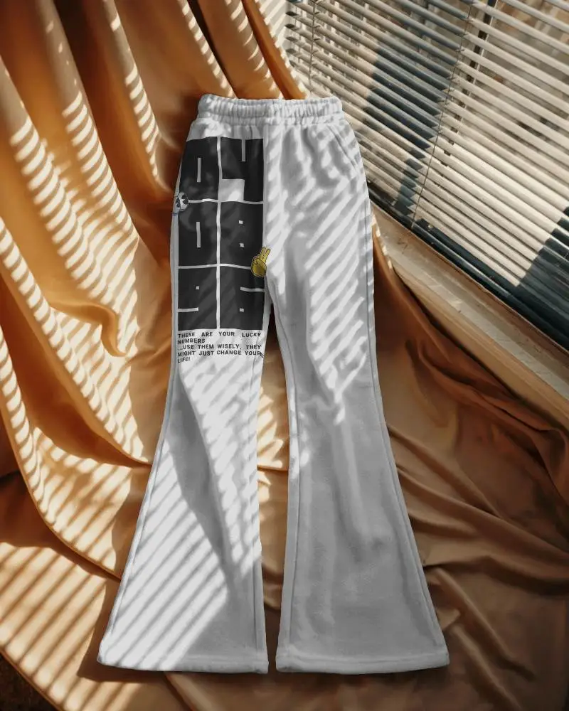 Soft And Stylish Flared Sweatpants Mockup Ideal For Relaxed Outfits And Everyday Wear