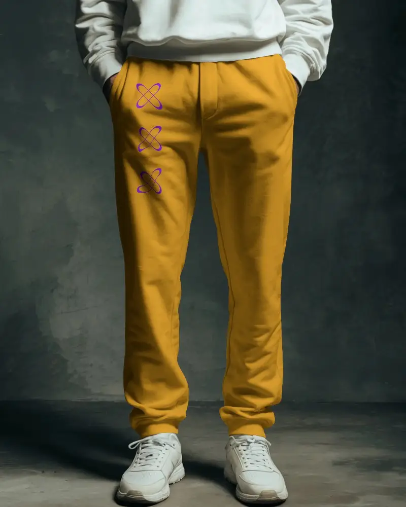 Comfortable Athletic Fit Sweatpants Mockup Elastic Ankles And Deep Side Pockets For Everyday Wear