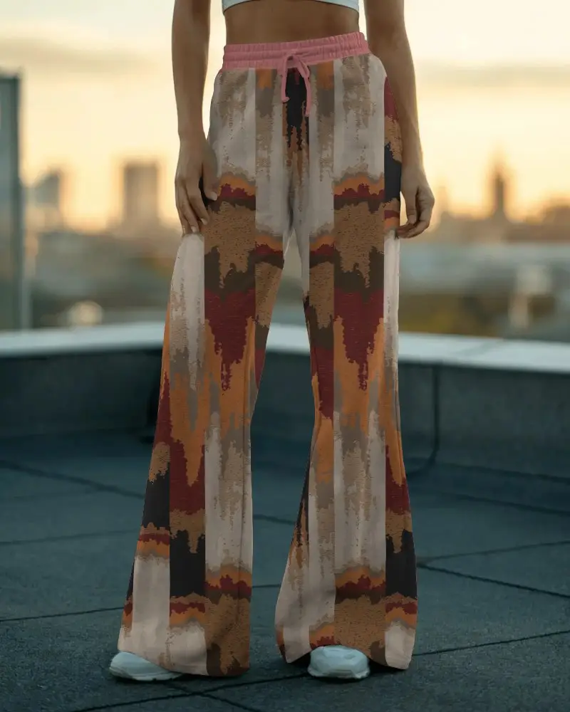 High Waisted Flared Sweatpants Mockup For A Stylish And Comfy Athleisure Look