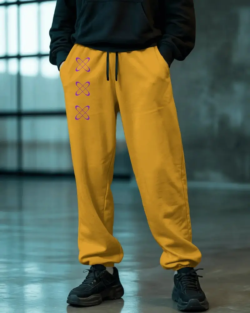 Durable Soft Fabric Sweatpants Mockup Adjustable Drawstring For Perfect Fit And Comfort